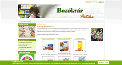 Desktop Screenshot of bozokvar-patika.hu