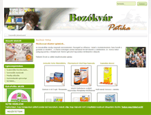 Tablet Screenshot of bozokvar-patika.hu